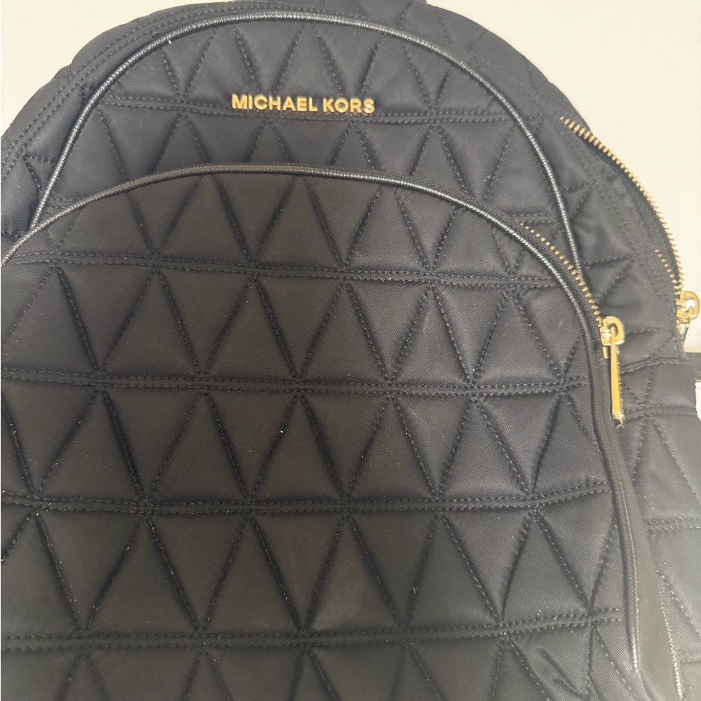 Michael Kors Black Quilted Interior